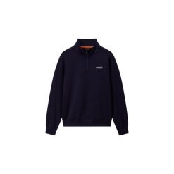 Bluza z zamkiem 1/2 Napapijri B-Small Box. Niebieskie bluzy Napapijri, m, bez wzorów, bez kaptura. Za 299.90 zł.