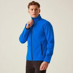 Softshell roboczy męski Octagon. Niebieskie kurtki softshell Regatta, m, bez wzorów, z softshellu, bez kaptura. W wyprzedaży za 219.99 zł.