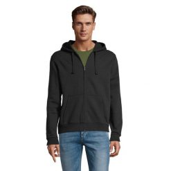 Męska Bluza Z Kapturem Spike Full Zip. Czarne bluzy SOL'S, m, bez wzorów, z kapturem. Za 173.99 zł.