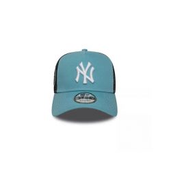 Czapka New Era WS EF TRUCKER NEYYANCO. Niebieskie czapki z daszkiem New Era, z aplikacjami, z bawełny. Za 212.90 zł.