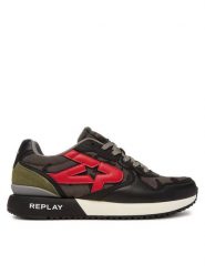 REPLAY Sneakersy GMS9I .000.C0007T Khaki. Brązowe buty sportowe casual Replay, bez wzorów, z materiału, bez zapięcia. Za 389.99 zł.
