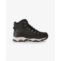Unisex wysokie buty outdoorowe Kilpi TRACKER HIGH WP-U. Czarne buty trekkingowe Kilpi, bez wzorów, z nylonu, bez zapięcia. Za 525.33 zł.