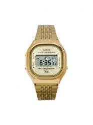 Casio Zegarek Vintage A140WEG-9AEF Złoty. Żółte, cyfrowe zegarki Casio, ze stali. Za 479.99 zł.