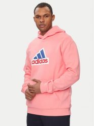 Adidas Bluza Future Icons Badge of Sport IS9597 Różowy Relaxed Fit. Czerwone bluzy Adidas, l, bez wzorów, z syntetyku, bez kaptura. Za 189.99 zł.