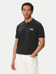 KARL LAGERFELD Polo 745780 563235 Granatowy Regular Fit. Niebieskie koszulki polo KARL LAGERFELD, m, bez wzorów, z bawełny, bez kołnierzyka, bez ramiączek. Za 309.99 zł.