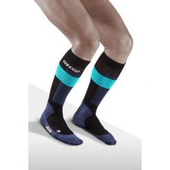 Skarpety do sportów zimowych męskie CEP Ski Merino kompresyjne. Niebieskie odzież kompresyjna CEP, bez wzorów. Za 199.00 zł.