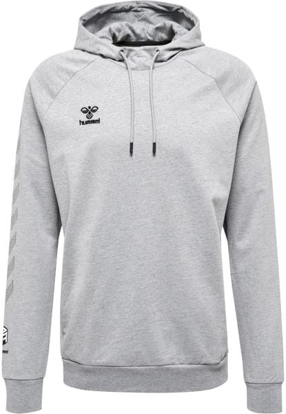 Bawełniana bluza z kapturem Hummel Move Grid. Szare bluzy z kapturem Hummel, m, bez wzorów, z bawełny, z kapturem. Za 242.30 zł.