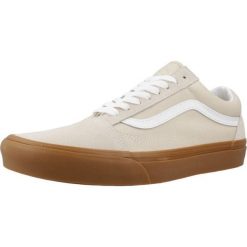 Buty VANS OLD SKOOL Jasnobrązowy. Brązowe buty trekkingowe Vans, bez wzorów, ze skóry, bez zapięcia. W wyprzedaży za 322.70 zł.