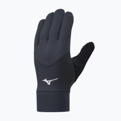 Rękawiczki do biegania Mizuno Warmalite. Czarne rękawiczki Mizuno, bez wzorów. Za 67.99 zł.