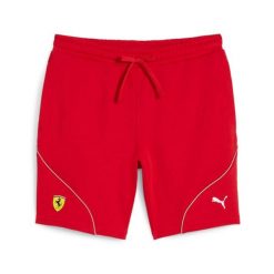 Spodenki sportowe męskie Puma FERRARI RACE 62379902. Czerwone krótkie spodenki sportowe Puma, l, bez wzorów, z bawełny. Za 194.84 zł.