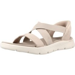Sandały SKECHERS GO WALK FLEX SANDAL GLIMM Beżowy. Brązowe sandały Skechers, z materiału, bez zapięcia. Za 268.99 zł.