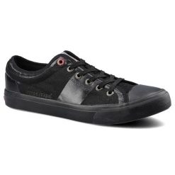 Czarne Trampki Cross Jeans Męskie Sznurowane Buty. Czarne trampki Cross Jeans, m, z aplikacjami, bez zapięcia. Za 99.99 zł.