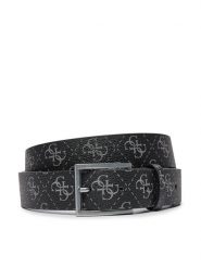 Guess Pasek Męski Vezzola BM7781 P3435 Czarny. Czarne paski Guess, z aplikacjami, ze skóry. Za 295.99 zł.