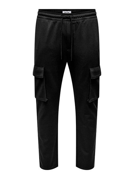 ONLY & SONS Bojówki "Live" w kolorze czarnym rozmiar: XL. Czarne joggery i bojówki Only & Sons, xl, bez wzorów. Za 100.75 zł.