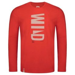 T-shirt męski Loap Allonzo czerwony. Czerwone bluzki z długim rękawem Scarpa, m, bez wzorów, z bawełny, bez kołnierzyka, bez ramiączek. Za 76.15 zł.