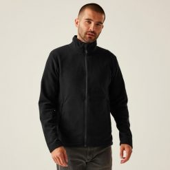 Polar roboczy męski Honestly Made Full Zip Microfleece. Czarne bluzy z polaru Regatta, m, bez wzorów, z polaru, bez kaptura. Za 183.50 zł.