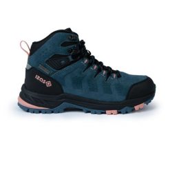 TRININY unisexowe wodoodporne buty trekkingowe Mount-Tex do połowy łydki z podes. Czerwone trekkingi Izas, bez wzorów, z gumy, bez zapięcia. Za 417.35 zł.