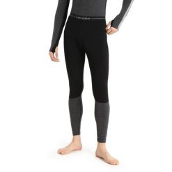 Legginsy Termiczne Męskie Icebreaker ZoneKnit 200 Leggings. Czarne bielizna termoaktywna Icebreaker, m, bez wzorów, z wełny, bez ramiączek, trekkingowe. W wyprzedaży za 405.60 zł.