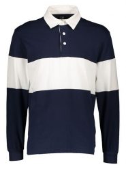 GAP Koszulka polo w kolorze granatowo-białym rozmiar: L. Niebieskie koszulki polo GAP, l, bez wzorów, z bawełny, bez kołnierzyka, bez ramiączek. Za 78.66 zł.