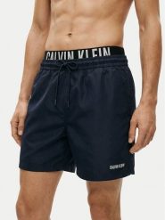 Calvin Klein Swimwear Szorty kąpielowe LV00N61015 Granatowy Regular Fit. Niebieskie kąpielówki Calvin Klein Swimwear, m, bez wzorów, z syntetyku. Za 299.99 zł.