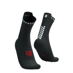 Second Life - Skarpetki biegowe Compressport ProRacing Sock... - Stan Doskonały. Czarne skarpety Compressport, bez wzorów, z materiału. Za 51.99 zł.