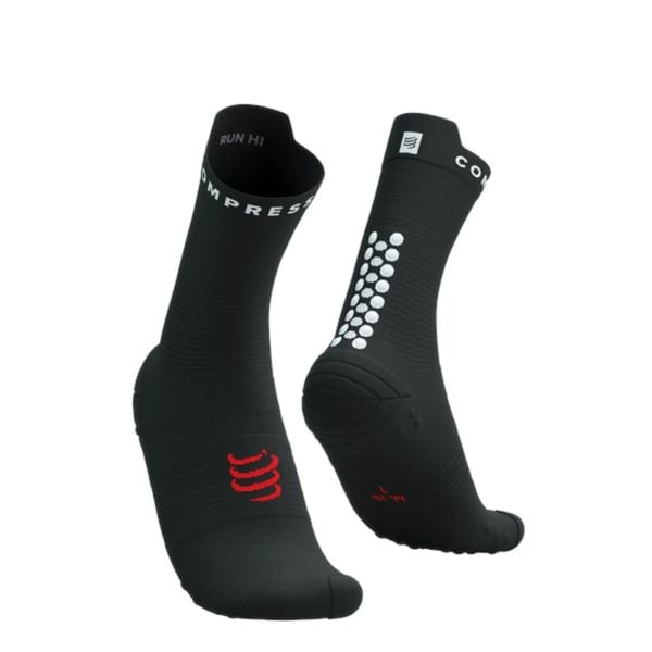 Second Life - Skarpetki biegowe Compressport ProRacing Sock... - Stan Doskonały. Czarne skarpety Compressport, bez wzorów, z materiału. Za 51.99 zł.