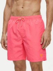 Guess Szorty kąpielowe F6GT24 WG282 Różowy Regular Fit. Czerwone kąpielówki Guess, m, z aplikacjami, z syntetyku. Za 219.99 zł.