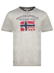 Geographical Norway Koszulka "Jotz" w kolorze szarym rozmiar: M. Szare bezrękawniki Geographical Norway, m, bez wzorów, z bawełny, bez kołnierzyka, bez ramiączek. Za 92.86 zł.
