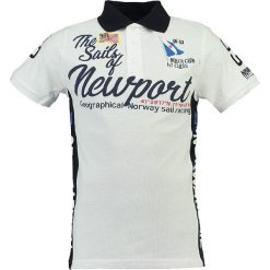 Koszulka polo w kolorze białym. Koszulki polo marki Geographical Norway Men. W wyprzedaży za 90.95 zł.