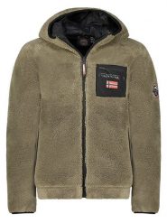 Geographical Norway Kurtka polarowa w kolorze khaki rozmiar: S. Brązowe kurtki Geographical Norway, s, bez wzorów, z polaru, bez kaptura. Za 172.49 zł.