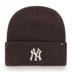 Czapka zimowa turystyczna uniseks 47 Brand New York Yankees. Brązowe czapki zimowe 47 Brand, bez wzorów. Za 129.00 zł.