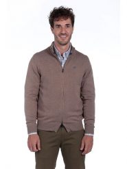 The Time of Bocha Kardigan w kolorze jasnobrązowym rozmiar: XL. Brązowe swetry rozpinane The Time of Bocha, xl, bez wzorów, z bawełny, bez kołnierzyka, bez ramiączek. Za 214.70 zł.