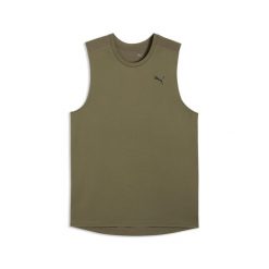 Męska treningowa koszulka bez rękawów PWRTRAIN PUMA. Zielone bezrękawniki Puma, m, bez wzorów, bez kołnierzyka, bez ramiączek. Za 119.00 zł.