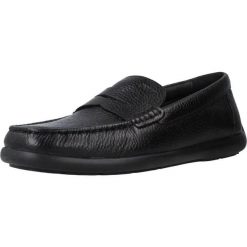 Buty GEOX U DEVAN Czarny. Czarne buty turystyczne Geox, bez wzorów, ze skóry, bez zapięcia, na fitness i siłownię. Za 267.99 zł.