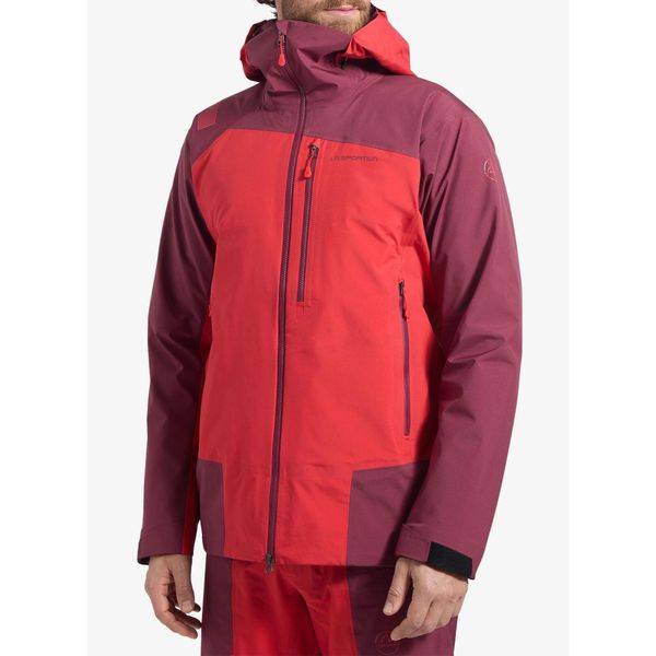 Kurtka z membraną La Sportiva Alpine Guide GTX Perfomance Jacket. Czerwone kurtki La Sportiva, bez wzorów, bez kaptura. Za 2,076.89 zł.