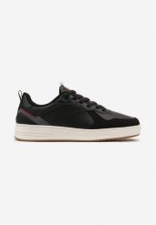 Czarno-Szare Buty Sportowe Sneakersy z Perforacją z Boku Baxlita. Czarne buty sportowe casual Born2be, bez wzorów, bez zapięcia. W wyprzedaży za 127.99 zł.