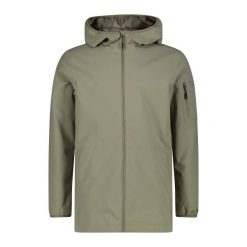 Kurtka wodoodporna z kapturem CMP. Zielone kurtki przeciwdeszczowe CMP, bez wzorów, z kapturem. Za 299.99 zł.