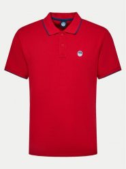North Sails Polo 692452 Czerwony Regular Fit. Czerwone koszulki polo North Sails, m, bez wzorów, z bawełny, bez kołnierzyka, bez ramiączek. Za 229.99 zł.