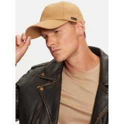 Czapka z daszkiem BOSS. Brązowe czapki z daszkiem Boss, bez wzorów. Za 199.99 zł.