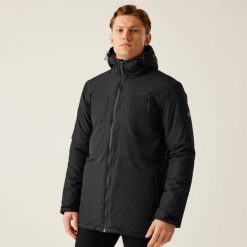 Kurtka turystyczna męska Larrick wodoodporna ocieplana. Brązowe kurtki Regatta, m, bez wzorów, z puchu, bez kaptura. W wyprzedaży za 219.99 zł.