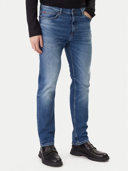 HUGO Jeansy 50555181 Niebieski Regular Fit. Niebieskie jeansy Hugo, m. Za 569.99 zł.