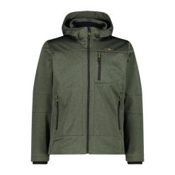 Kurtka z zamkiem błyskawicznym z kapturem CMP. Czarne kurtki CMP, bez wzorów, z softshellu, z kapturem. Za 411.15 zł.