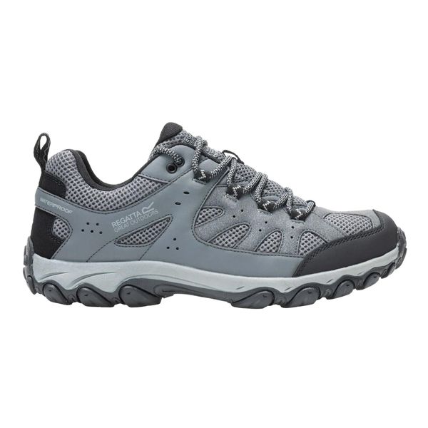 Męskie buty do chodzenia Edgepoint IV Low. Szare buty turystyczne Regatta, bez wzorów, z materiału, bez zapięcia, trekkingowe. Za 316.50 zł.