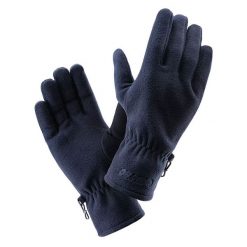 Rękawiczki męskie polarowe Hi-Tec Salmo - granatowe, Rozmiar L/XL. Rękawiczki Hi-tec, na zimę, bez wzorów, z materiału. Za 29.99 zł.