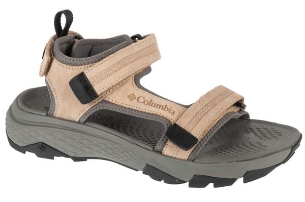Męskie Sandały Peakfreak Rush Nubuck. Brązowe sandały Columbia, z materiału, z otwartym noskiem, bez zapięcia. Za 459.99 zł.