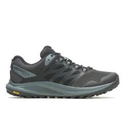 Buty trekkingowe męskie Merrell Nova 3 Gtx. Czarne buty trekkingowe Merrell, bez wzorów, z materiału, bez zapięcia, trekkingowe. Za 842.00 zł.