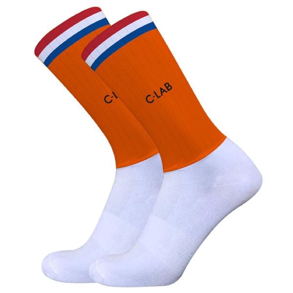 Aerodynamiczne Skarpetki rowery szosowe Rafale - NL. Brązowe skarpety C-LAB, bez wzorów. W wyprzedaży za 124.58 zł.