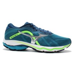 Buty do biegania męskie Mizuno Wave Ultima 13. Niebieskie buty do biegania Mizuno, bez wzorów, bez zapięcia, do biegania, mizuno wave. Za 595.75 zł.
