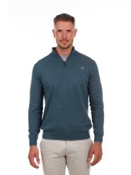 The Time of Bocha Sweter w kolorze zielonym rozmiar: L. Zielone swetry nierozpinane The Time of Bocha, l, bez wzorów, z bawełny, bez kołnierzyka, bez ramiączek. Za 134.53 zł.