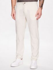 Lindbergh Spodnie materiałowe 30-008003 Beżowy Tapered Fit. Brązowe spodnie materiałowe Lindbergh, l, bez wzorów, z bawełny. Za 169.99 zł.